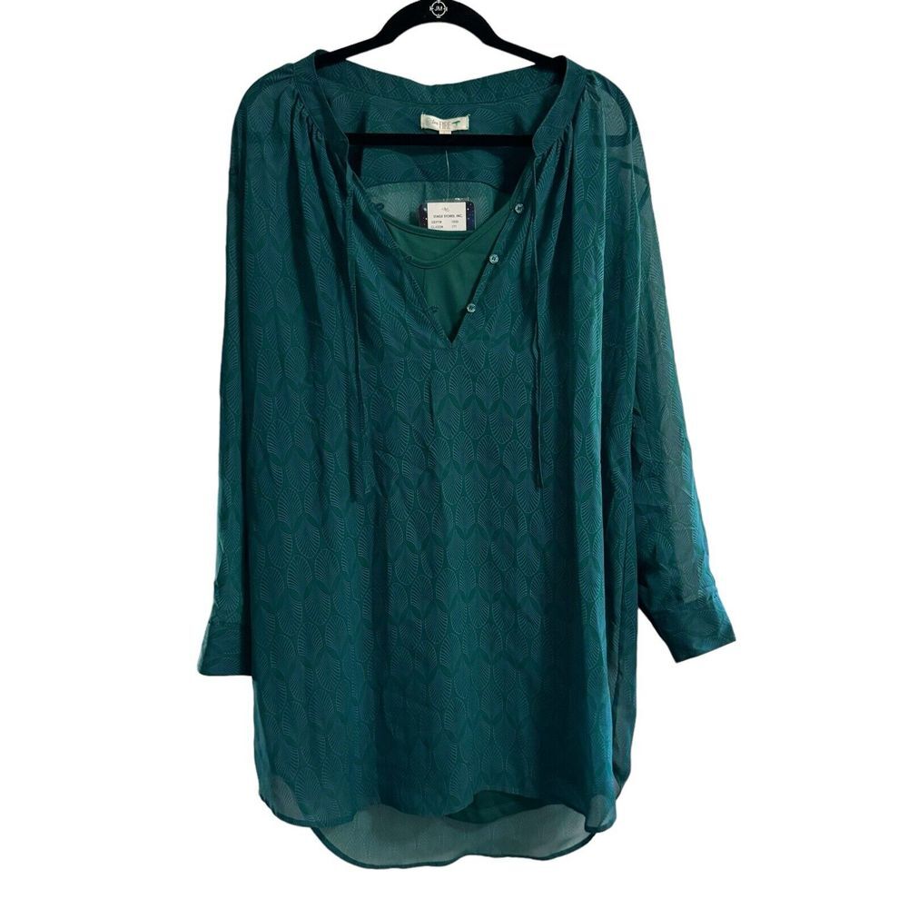 Love, Fire Shift Dress Size L Sheer Overlay Lined‎ Office Work
